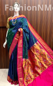 Elegant Pure Silk Chandrakor Paithani Saree