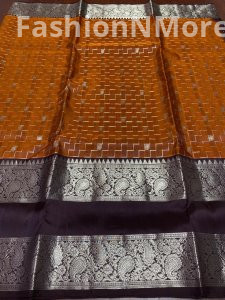 Pure Handloom Allover Woven Venkatgiri Silk Saree