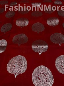 Pure Handloom Borderless Venkatgiri Silk Saree