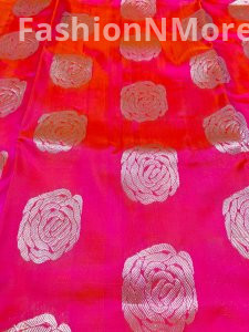 Pure Handloom Borderless Venkatgiri Silk Saree