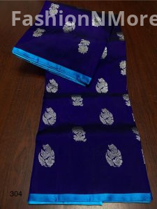 Pure Handloom Borderless Venkatgiri Silk Saree