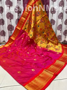 Kadiyal Border Paithani Pure Silk Saree