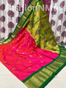 Kadiyal Border Paithani Pure Silk Saree