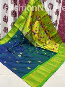 Kadiyal Border Paithani Pure Silk Saree