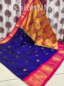 Kadiyal Border Paithani Pure Silk Saree