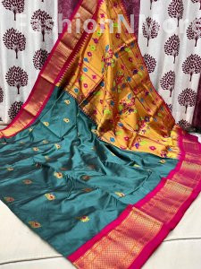 Kadiyal Border Paithani Pure Silk Saree