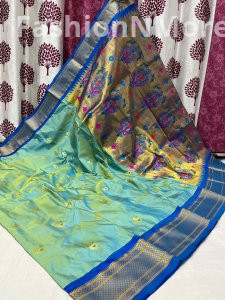 Kadiyal Border Paithani Pure Silk Saree