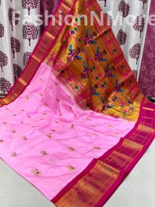 Kadiyal Border Paithani Pure Silk Saree