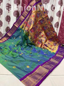 Kadiyal Border Paithani Pure Silk Saree