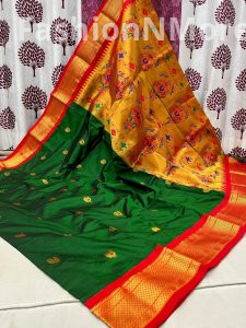 Kadiyal Border Paithani Pure Silk Saree