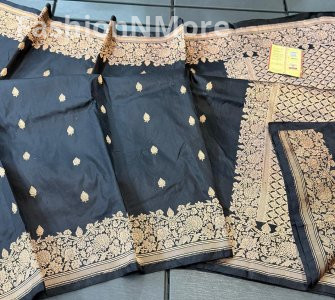 Premium Handloom Kataan Silk Saree with Self Border & Blouse