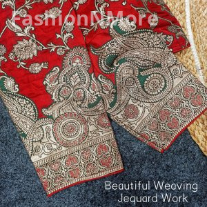 Exclusive Plus Size Partywear Pure Dola Silk Blouse with Full Sleeves