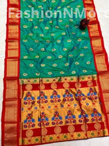 Kadiyal Border Pure Silk Paithani Saree