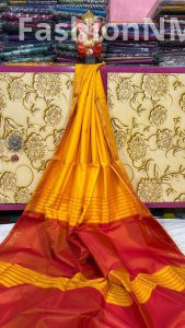 Bishnupuri Inchipar Katan Silk Saree