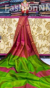 Bishnupuri Inchipar Katan Silk Saree