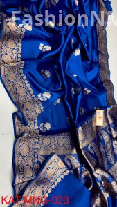 Pure Raw Mango Silk Handloom Saree