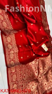 Pure Raw Mango Silk Handloom Saree