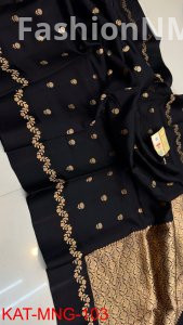 Pure Raw Mango Silk Handloom Saree