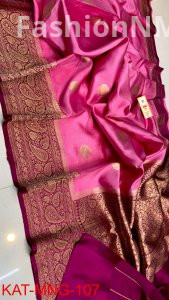 Pure Raw Mango Silk Handloom Saree