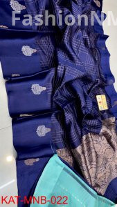 Pure Raw Mango Silk Handloom Saree