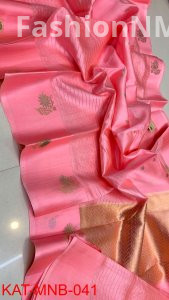 Pure Raw Mango Silk Handloom Saree