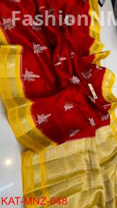 Pure Raw Mango Silk Saree