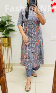 Jaipuri Kalamkari Print Designer Co-ord Set