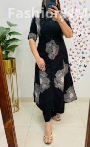 Famous Rose Print Cotton Co-ord Set