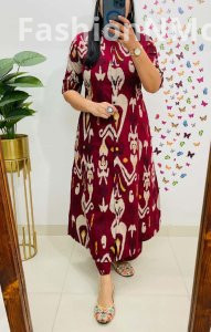 Jaipuri Mughal Ikkat Print Cotton Flex Co-ord Set