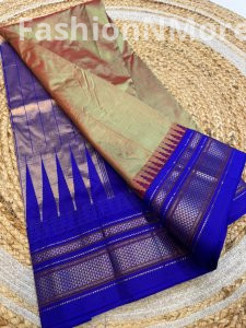 Exclusive Pure Silk Ilkal Saree – Korvai Temple Border