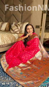 Soft silk Peacock Paithani Saree