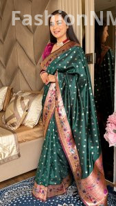 Soft silk Peacock Paithani Saree