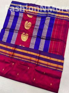 Pure Silk Narayanpeth Saree with Shoulder Butti