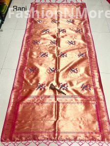 Paithani Dupatta – Parrot Butta Design