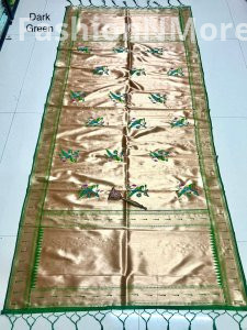 Paithani Dupatta – Parrot Butta Design