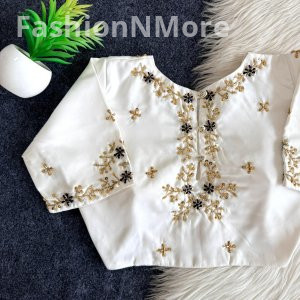 Festival Special Designer Handwork Butter Silk Blouse