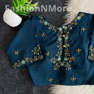 Festival Special Designer Handwork Butter Silk Blouse