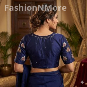 Festival Collection Designer Handwork Butter Silk Blouse