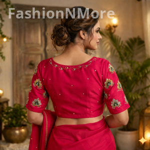 Festival Collection Designer Handwork Butter Silk Blouse