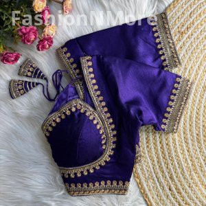 Masaba Style Heavy Bridal Italian Silk Designer Blouse