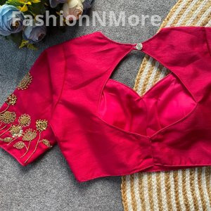 Premium Milan Silk Handcrafted Work Designer Blouse