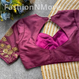 Premium Milan Silk Handcrafted Work Designer Blouse