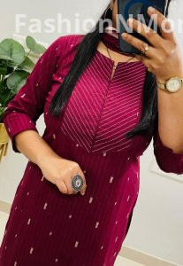 Premium South Cotton Suit with Lining & Tassel Dupatta