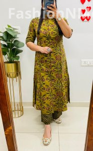 Jaipuri Kalamkari Print Fine Cotton Co-Ord Set