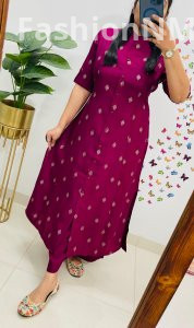 Designer Royal Gajji Silk Co-Ord Set