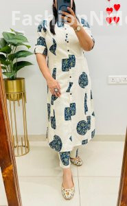 Jaipuri Kalamkari Print Cotton Flex Co-Ord Set