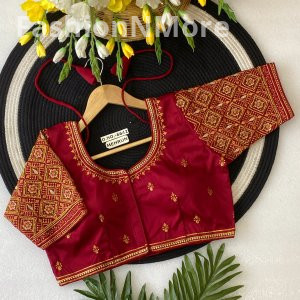 Silk Handwork Fancy Ready-to-Wear Blouse