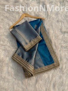 Banarasi Soft Tissue Buta Saree with Zari Weaving