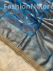 Banarasi Soft Tissue Buta Saree with Zari Weaving