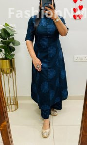 Famous Jaipuri Print Princess Cut Co-ord Set in Fine Cotton